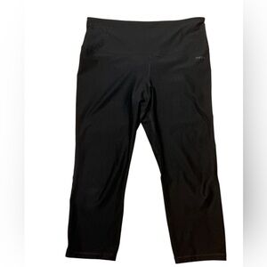 RBX Mid Rise Cropped Leggings in Black Size XL